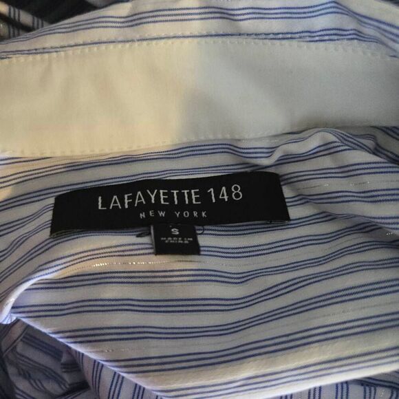 Lafayette 148 Casimir Shirt Dress Hankerch… - Picture 9 of 10